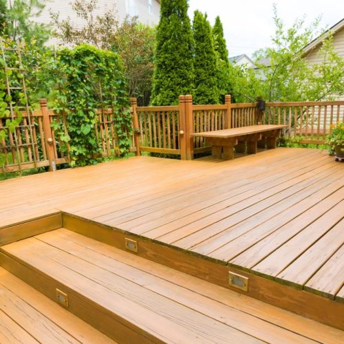 wooden deck construction